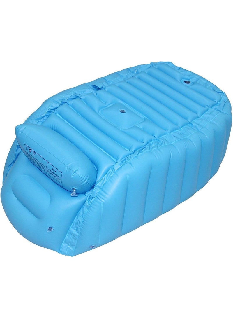 MeetuBaby Baby Inflatable Bathtub Anti-Slip Kid Infant Toddler Soft Foldable Shower Pool Travel Air Bath B(for 0-3 Years) - Image 5